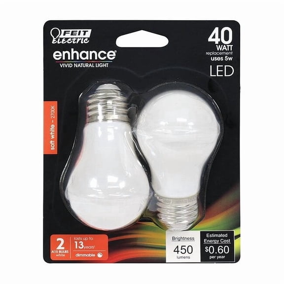 LED,5 W,A15,Medium Screw (E26),PK2 BPA1540W927CAFIL2/RP