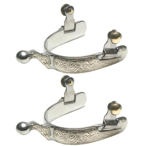 Jacks 11095 Stainless Steel Engraved Show Spurs