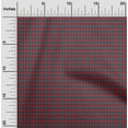 thumbnail image 1 of oneOone Silk Tabby Dark Teal Green Fabric Argyle Check Sewing Material Print Fabric By The Yard 42 Inch Wide, 1 of 4