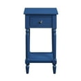 thumbnail image 5 of Pemberly Row Contemporary Square Accent Table in Blue Wood Finish, 5 of 6