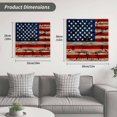 thumbnail image 5 of Vintage American Flag Wooden Wall Clock Silent Non Ticking, Blue Star Red Striped Wooden Square Wall Clocks Battery Operated, Decor Clock for Home Office, Living Room, Kitchen, 10 Inch, 5 of 9