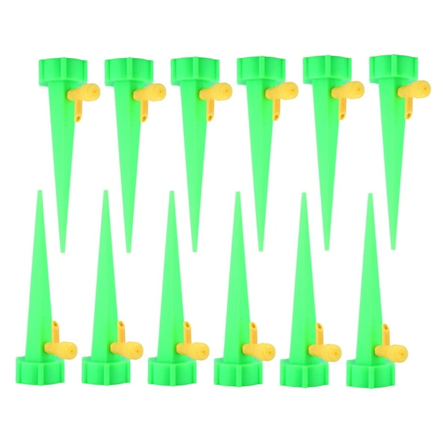 GROWTH TANK Plant Self Watering Spikes Drip Irrigation Control System for Indoor Outdoor Green 12pcs