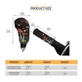 thumbnail image 5 of FORUDESIGNS Mushroom Butterfly Flower Print 2 Pcs Car Gear Shift Cover + Handbrake Protectors Decoration Universal Car Interior Accessories Set Fit for Vehicles SUVs Trucks, 5 of 5