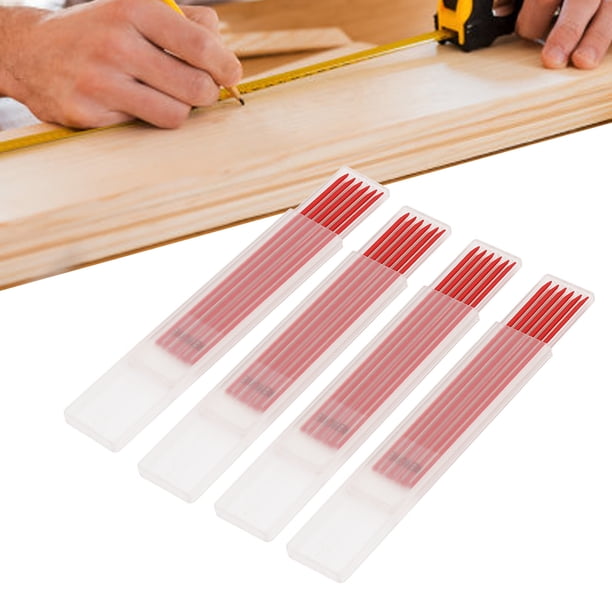 Recambio De Lápiz De Carpintero De Grafito De 2,8 Mm, Marcador De Carpintero, 24 Unidades Con Estuche Para Construcción, Dibujo, Escritura Y Bocetos.