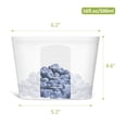 thumbnail image 4 of Bolsas reutilizables para aperitivos Annaklin, 100% silicona, 500 ml, paquete de 4, 4 of 7