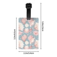 thumbnail image 4 of Luggage Tags for Suitcases, Pink Shell Conch Suitcase & Bag Tags for Backpacks Baggage, Travel Name Tags for Luggage Identifiers for Suitcases, Travel Accessories, 4 of 6