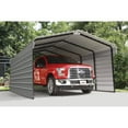 thumbnail image 3 of Arrow 12 x 20 x 7 ft Charcoal Steel Carport With 2 Side Wall Kit, 3 of 17