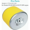 thumbnail image 2 of 2 Pack 17210-ZE2-505 Air Filter, Professional Air Filter Fit for Honda GX240 8HP GX270 9HP Engine, Replace 17210-ZE2-515 17210-ZE2-822 Air Filter, 2 of 6