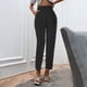 thumbnail image 1 of WILLBEST Pantalones Casuales de Satén para Mujer, de Cintura Alta, Holgados y con Bolsillos de Seda, para Mayor Comodidad y Estilo Diario. Grande, 1 of 4