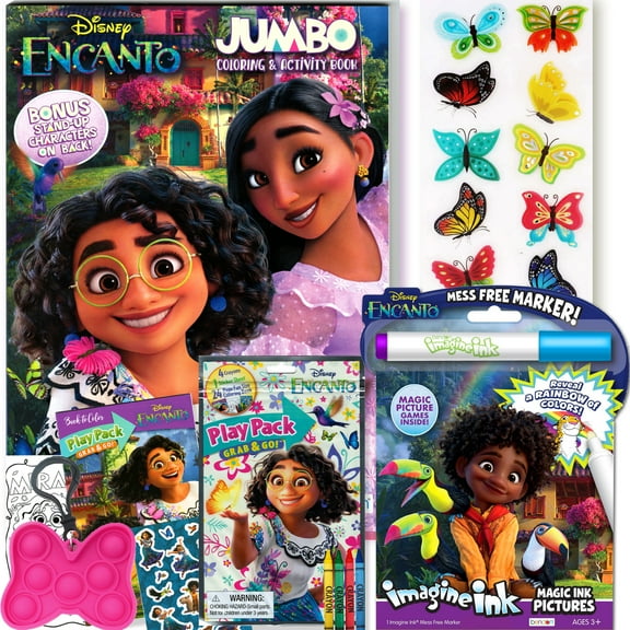 Disney Encanto Coloring and Activity Books Bundle with Imagine Ink Coloring Book, Play Pack, Stickers, and More