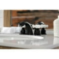 thumbnail image 3 of Kingston Brass KB950PX Victorian Mini-Widespread Bathroom Faucet, Matte Black, 3 of 5