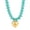 Gold/Blue-1, variant on VNOX Stainless Steel Gold White Beaded Heart Pendant Necklace for Women, Birthday Gift Jewelry