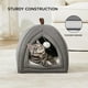 thumbnail image 3 of Cama de cama para gatos 2 en 1 para gatitos con almohada acolchada, 3 of 6