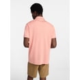 thumbnail image 2 of George Men's and Big Men's Double Knit Polo Shirt with Short Sleeves, Sizes S-5XL, 2 of 5
