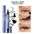 thumbnail image 2 of SACE LADY Waterproof Stamp Eyeliner Makeup Black Smudge-proof Pigmented Winged Liquid Eye Liner Pen, 2 of 9