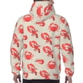 thumbnail image 7 of Lsque Crab Lobster 1 Pattern Casual Men's Hoodie,Hooded Sweatshirt with Kangaroo Pocket,Pullover Hoodie-Small, 7 of 7
