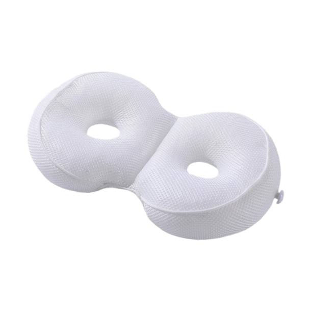 Cojín de bañera, versátil, ligero y portátil, con soporte para cadera, para bañeras de hidromasaje, spas al aire libre y piscinas interiores. Blanco
