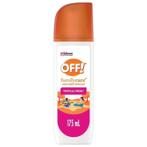 OFF!® FamilyCare® Insect Repellent Spray, For Use on Kids, Tropical Fresh, 175ml