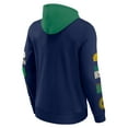 thumbnail image 3 of Men's Fanatics  Navy/Green Notre Dame Fighting Irish Color Block Badge Fleece Pullover Hoodie, 3 of 3