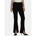 thumbnail image 2 of Time and Tru Women's Flare Ponte Pants, Sizes XS-XXXL, 2 of 5