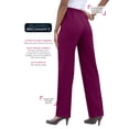 thumbnail image 2 of Roaman's Women's Plus Size Petite Classic Bend Over Pant, 2 of 6