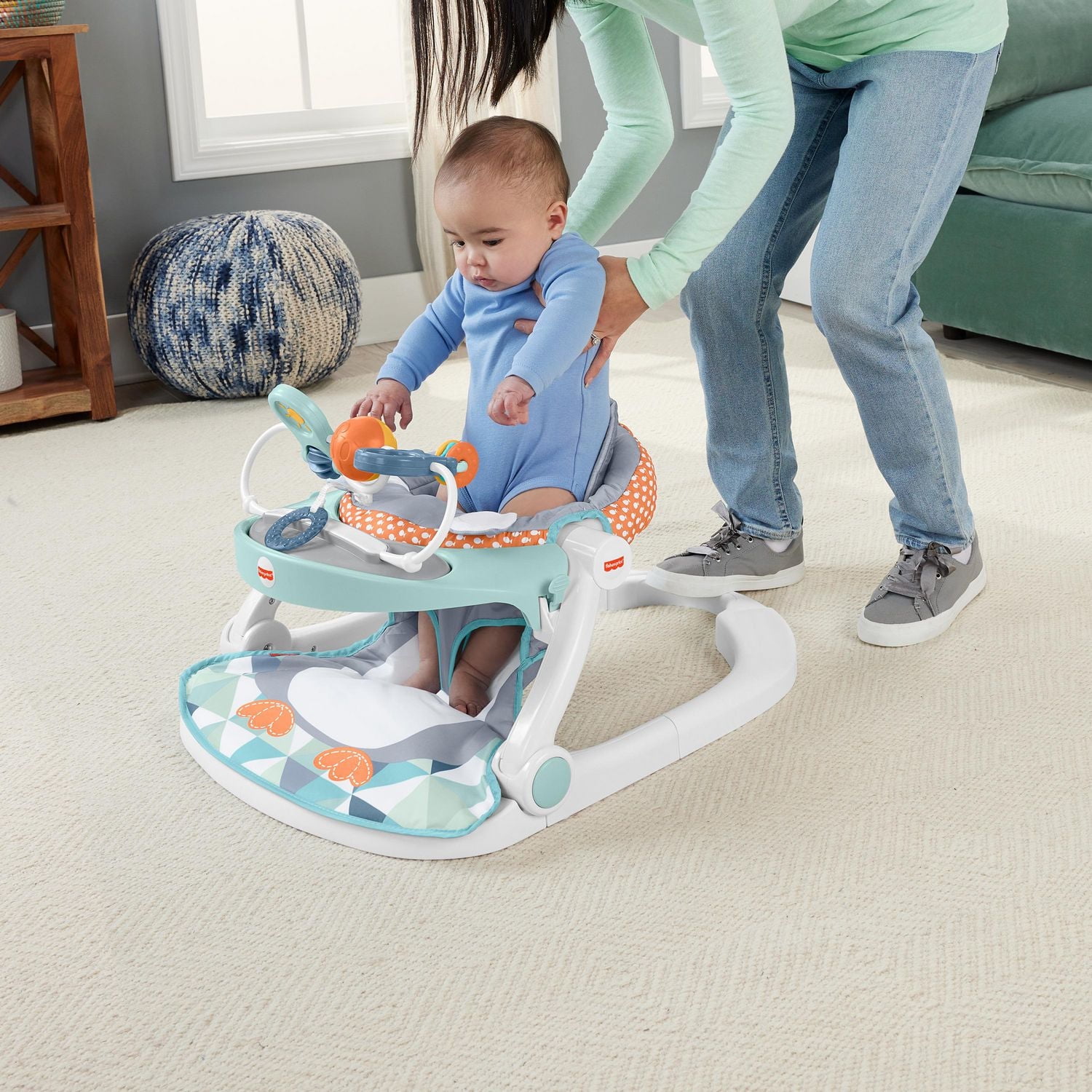 Baby Swing Fisher-Price Portable Baby Chair Sit-Me-Up Floor Seat