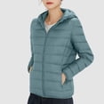 thumbnail image 2 of Women's Down Jacket Long Sleeve Ultra Light Down Feather Windbreaker Coats, 2 of 4