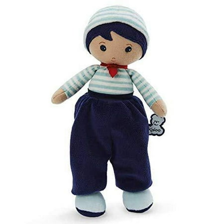 UPC: 4895029620973 | kaloo tendresse my first fabric doll lucas k 10? soft plush figure in striped shirt with red ascot and navy blue pants with baby safe embroidered face machine washable for ages 0+