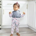 thumbnail image 4 of Busy Baby Silicone, BPA-Free Toddler and Baby Bib with Food Catcher and Utensil Straps, Pewter, 4 of 5
