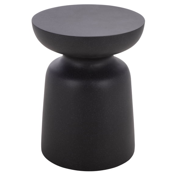 Safavieh Tina Mushroom Outdoor Polystone End Table, Black