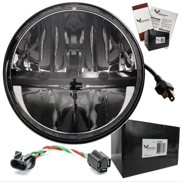 Eagle Lights 7" Complex Reflector Phase 7 LED Headlight for Harley