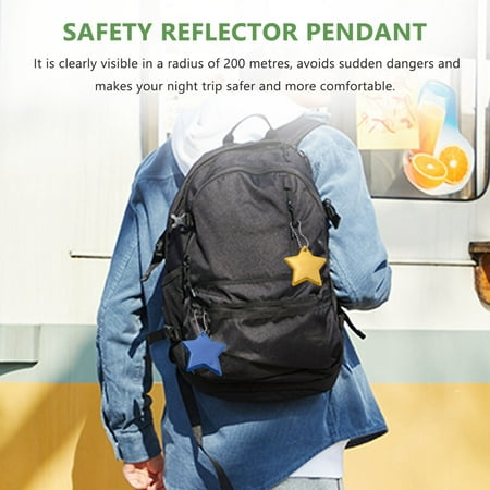 

26 Pieces Children s Safety Reflector Pendant Star Safety Reflector for School Bag Backpack Cycling Walking Running