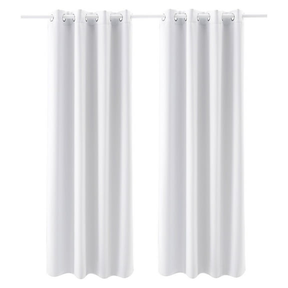 Thermal Insulated Blackout Curtains 52x84 Inch, 2 Panels Set, Grommet Window Drapes for Energy Saving