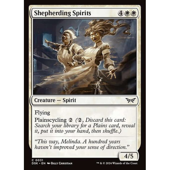 MtG Duskmourn: House of Horror Common Shepherding Spirits #31