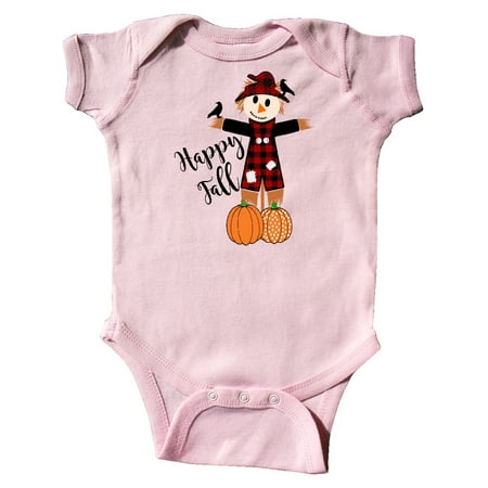 

Inktastic Happy Fall Cute Scarecrow and Pumpkins Gift Baby Boy or Baby Girl Bodysuit