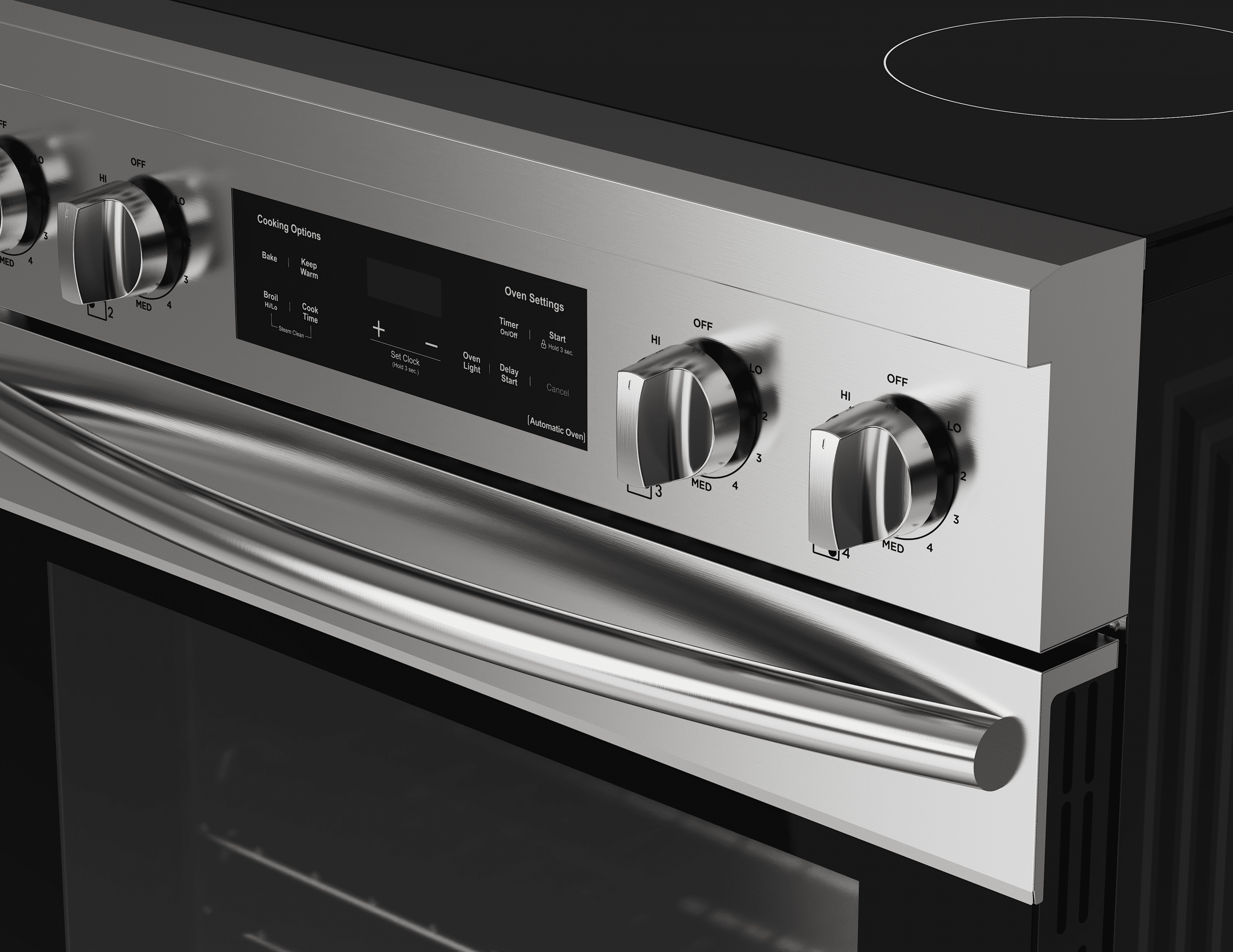 Hamilton Beach 30” Electric Range with 5.0 Cu. ft. Oven, Convection & Air Fry, Stainless Steel