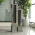 thumbnail image 6 of 39.76''H Water Fountain Outdoor Indoor 2 Columns Waterfall Garden Fountains Modern Floor-Standing Water Feature with LED Light and Pump for Home Office Garden Patio, 6 of 7