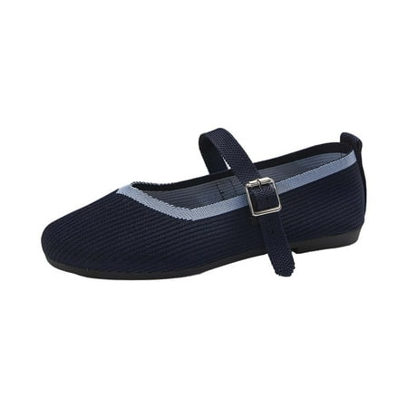 

Pyhlmscde Womens Loafers Flat Heel Slip On Casual Shoes Mesh Knit Breathable Comforatbel Walking Shoes Daily Work Shoes