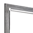 thumbnail image 3 of Contemporary Square Shape Bedroom Mirror with Wood Grain Texture, Gray, 3 of 5
