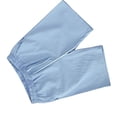thumbnail image 4 of Pantalones cortos casuales sueltos de verano para hombre, de algodón y lino, de color puro, con cordón y cintura elástica, para entrenamiento, con bolsillo, azul cielo XL, 4 of 12