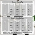 thumbnail image 3 of Zando Black Thermal Underwear Sets for Women Ultra-Soft Base Layer Women Cold Weather Womens Thermals Top and Bottom Set Black XL, 3 of 6