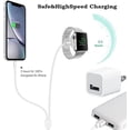thumbnail image 2 of para Apple Watch Cargador Cable de carga magnética Versión de actualización iWatch Cargador USB inalámbrico para Apple Watch Series SE/6/5/4/3/2/1 y iPhone 13/12/11/Pro/Max/XR/XS /XS Max/X - 3.3 pies JAMW Sencillez, 2 of 5