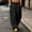 Black, variant on Olyvenn Women's High Waist Curved Leg Sweatpants, Solid Color, Elastic Drawstring Waist, Loose Sport Trousers with Pockets Navy S