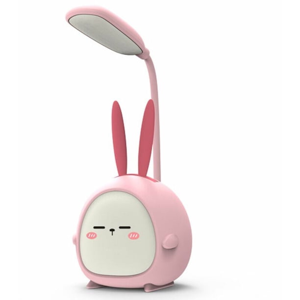 Lampada da scrivania portatile a LED Lampada pieghevole Lampada da scrivania a LED con simpatico cartone animato Lampada da lettura con ricarica USB Protezione per gli occhi Luce notturna colorata