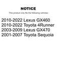 thumbnail image 2 of CMX Rear Disc Brake Caliper Assembly Left Right Side (Driver Passenger) Kit for Car Toyota 4Runner Lexus GX460 Sequoia GX470 KBC-100438, 2 of 10