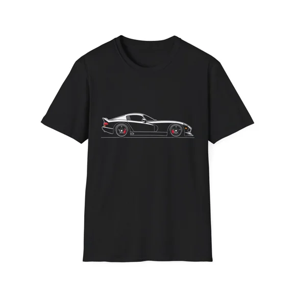 1996 Viper GTS T-Shirt Black Coupe Muscle Car Graphic Tee Gift
