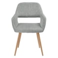 thumbnail image 2 of Upholstered Desk Chair No Wheels, 2 of 9