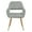Gray, variant on Upholstered Desk Chair No Wheels