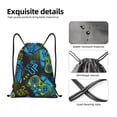 thumbnail image 4 of Xecao Play Game Pattern Sports Drawstring Backpack - String Swim Gym Bag with Wet Proof Pocket for Women&Men-Small, 4 of 6