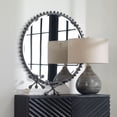 thumbnail image 2 of Uttermost 09691-Taza Taza 32" Circular Beveled Framed Accent Mirror - Black, 2 of 10